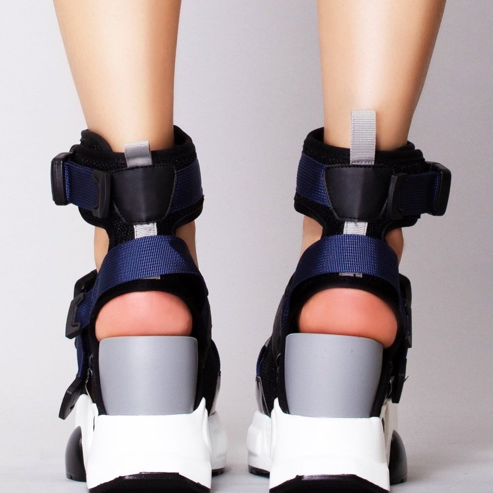 Anthony Wang - MULBERRY 03 Night Rider Platform Sandals - Picture 3 of 6